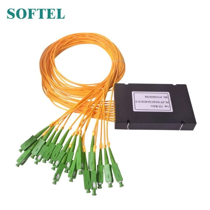 1x16 PLC Fiber Optic Splitter